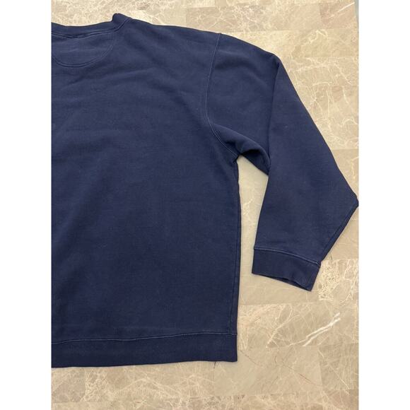 Vintage NFL New England Patriots Sweatshirt Large Blue 2004 AFC Champions - Picture 10 of 11